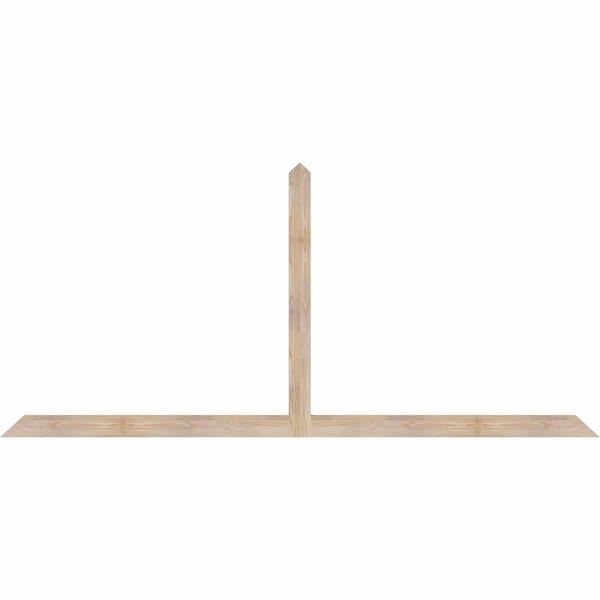 Ekena Millwork Portland Smooth Timber Gable Bracket, Douglas Fir, 96"W x 44"H x 1 1/2"D x 3 1/2"F, 11/12 Pitch GBW096X44X0204POR00SDF - main
